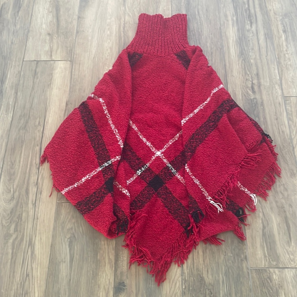Women’s Knit Turtleneck Poncho